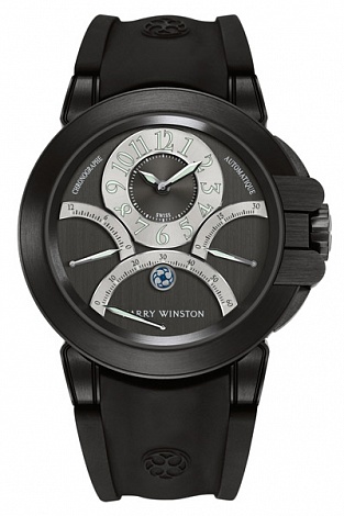 Review Harry Winston Ocean Triple Retro Chronograph 400 / MCRA44ZKC.A1 Replica watch